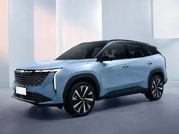 Couleur bleue Geely Atlas Boue Mini SUV Benzine Ville Voiture à grande vitesse
